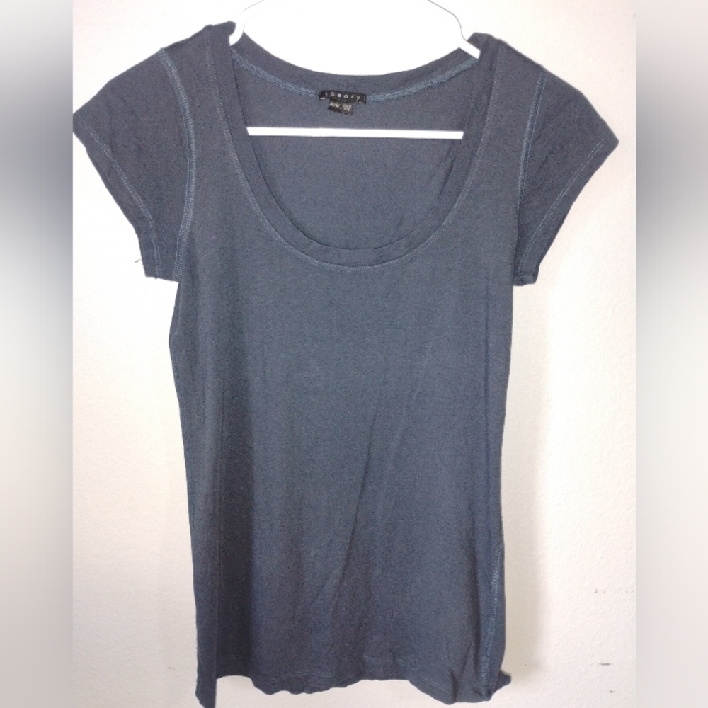 Theory Women's Short Sleeve Tee - Charcoal Gray